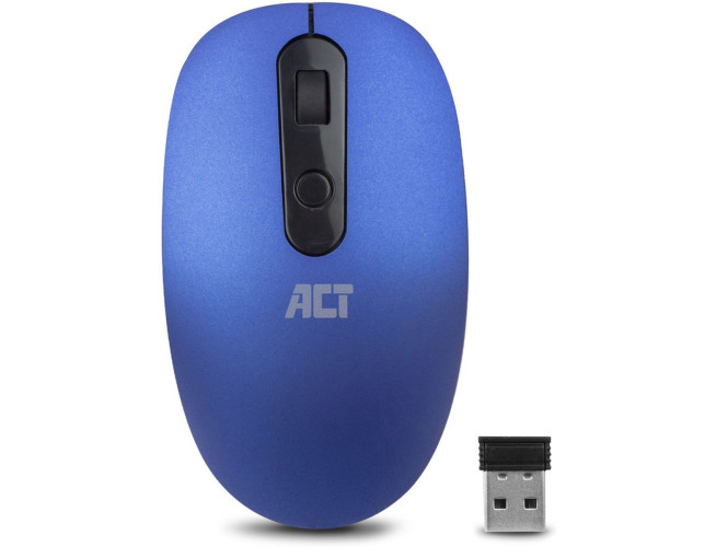 ACT Wireless Mouse USB Nano Receiver 1200 DPI Blue