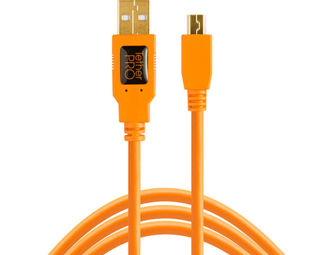 TetherTools TetherPro USB 2.0 To Mini-B 5-PIN 30cm HV Orange