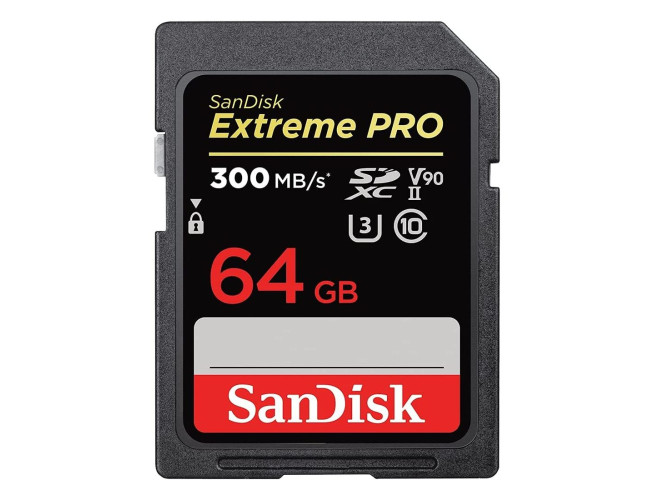 SanDisk SDXC Extreme Pro 64GB 300MB/s C10 UHS-II V90