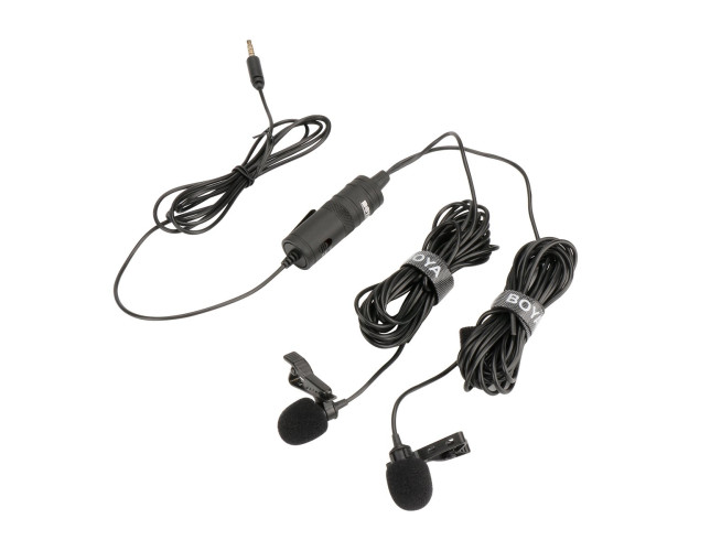 Boya BY-M1DM Duo Lavalier Microfoon