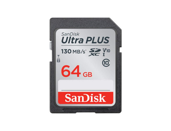 SanDisk SDXC Elite Ultra Plus 64GB 130MB/s