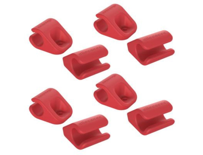 Allocacoc CableFix Rood - 8 Stuks