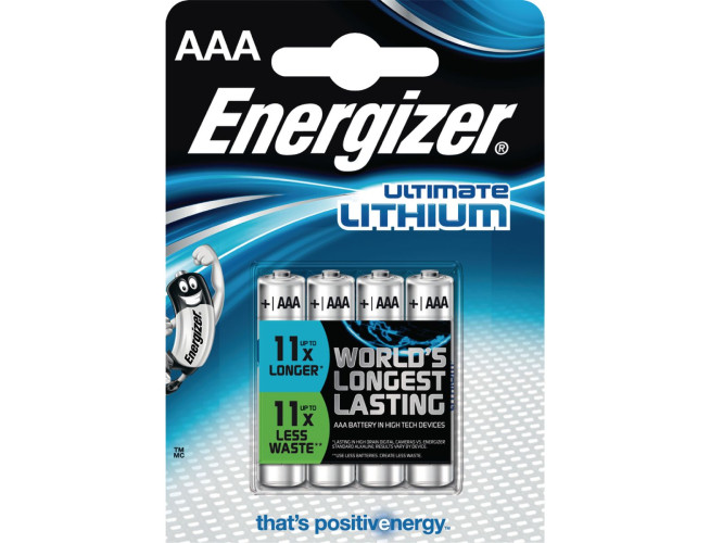 Energizer Lithium Batterij AAA 1.5 V Ultimate 4-Blister