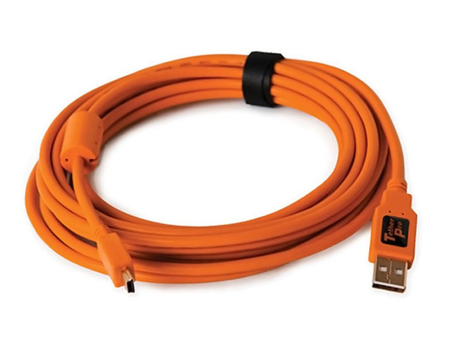 Tether Tools TetherPro USB 2.0 - Mini-B 5 pin (4,6m oranje)