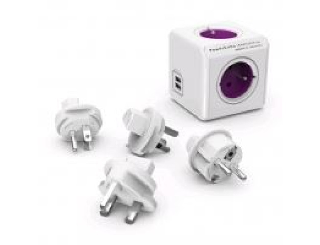 Allocacoc PowerCube ReWirable USB + Plug 3 Stuks (FR)