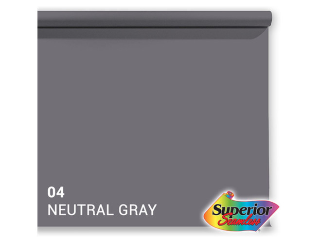Superior Achtergrondpapier Neutral Grey 1.35m x 11m