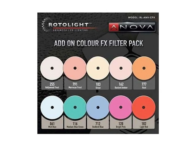Rotolight 10-piece Add-On Colour FX Filter Pack voor Anova