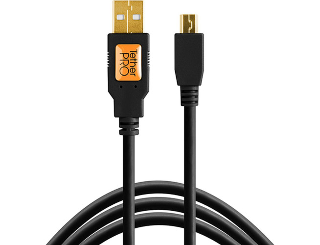 TetherTools TetherPro USB 2.0 To Mini-B 5-PIN 4.6m Black