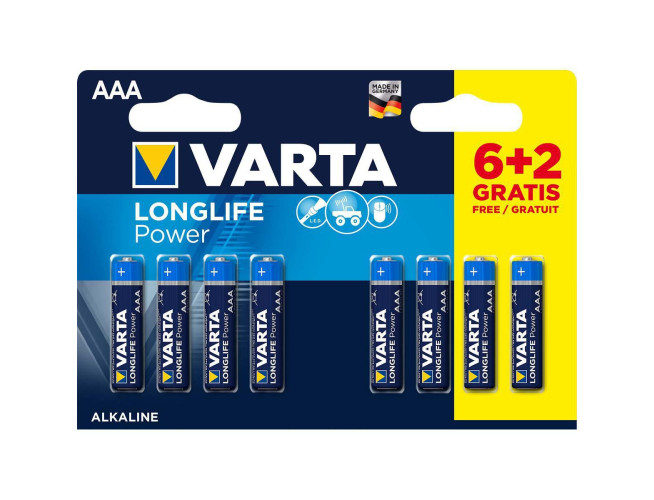Varta Alkaline Batterij AAA 1.5 V High Energy 8-Promotional