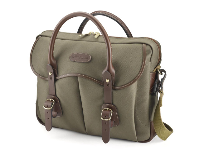 Billingham Thomas Brief Case - Navy/Chocolate