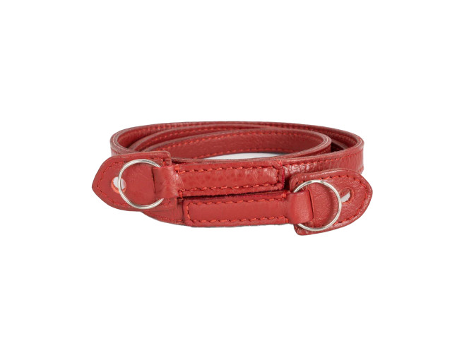 Bronkey Roma leren draagriem rood 95 cm (limited edition)