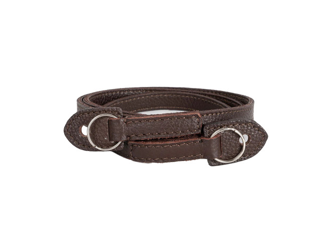 Bronkey Roma leren draagriem bruin 95 cm