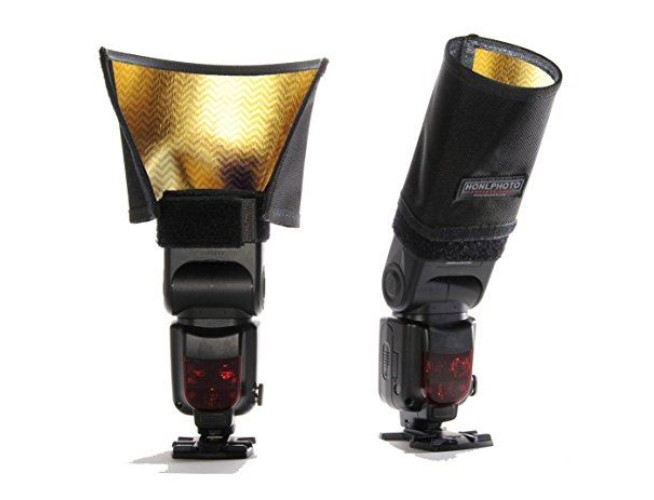 Honl 5 inch goud/zilver reflector-speed snoot