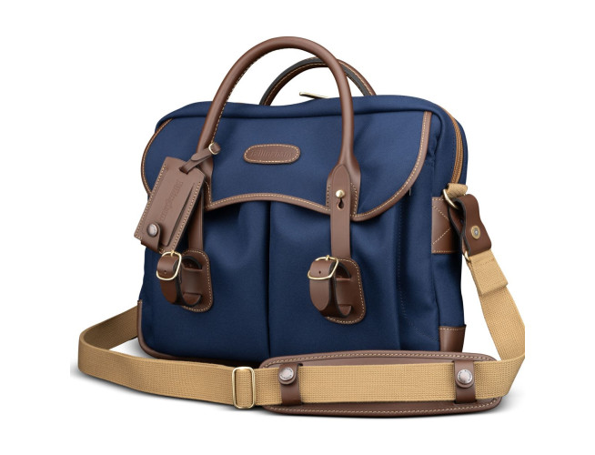 Billingham Thomas Brief case - Navy Fibrenyte / Chocolate