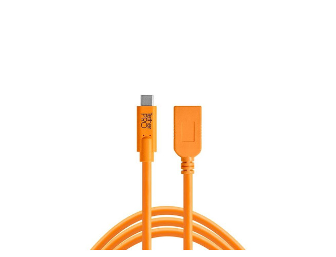 Tether Tools TetherPro USB-C - USB Female Verlengadapter (4,6m oranje)