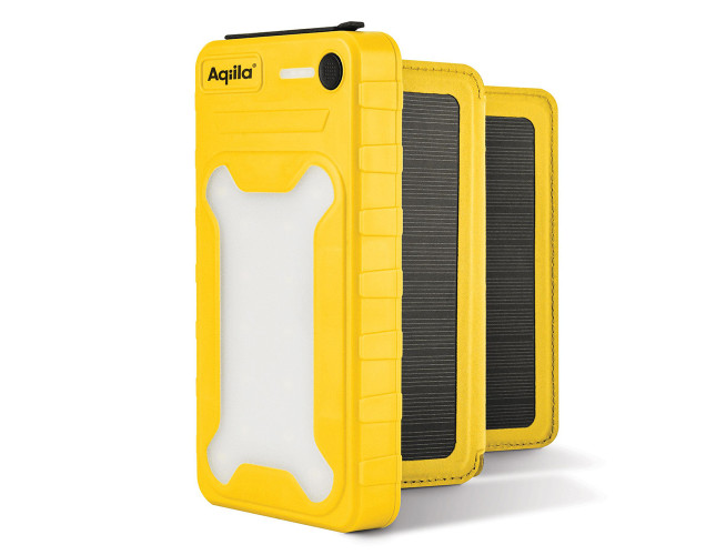 Aqiila Powerbird BS10 Solar Powerbank 10.000 mAh 20W geel