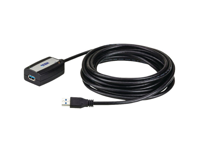 USB 3.0 Kabel USB A Female - USB A Male 5 m Zwart