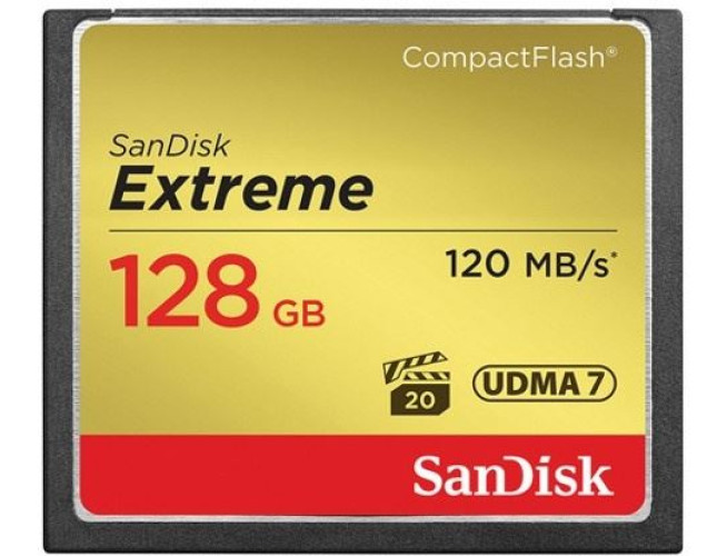 Sandisk CF 128GB Extreme 120MB/s 85MB write UDMA 7