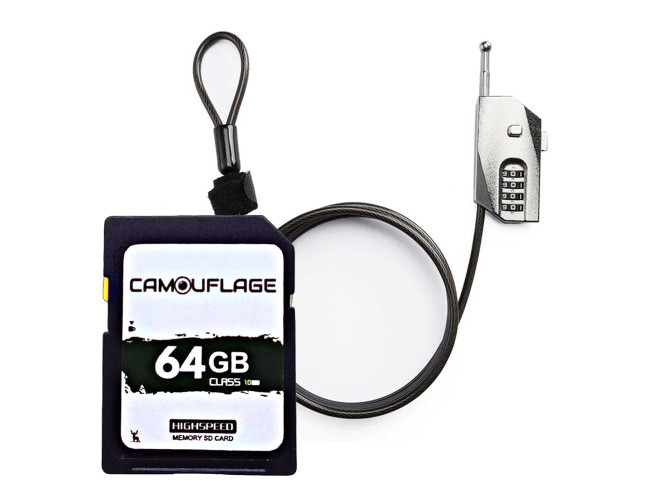 Camouflage Anti-diefstal slot + SDXC 64GB