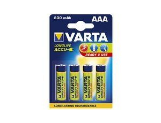 Varta Ready2 Use Oplaadbare AAA-Batterijen 800mAh - 4 Stuks
