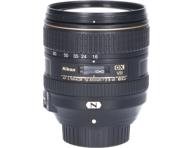 Tweedehands Nikon AF-S 16-80mm f/2.8-4.0 ED VR DX CM0325