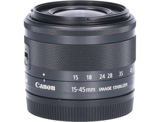 Tweedehands Canon EF-M 15-45mm f/3.5-6.3 IS STM - Zwart CM1560