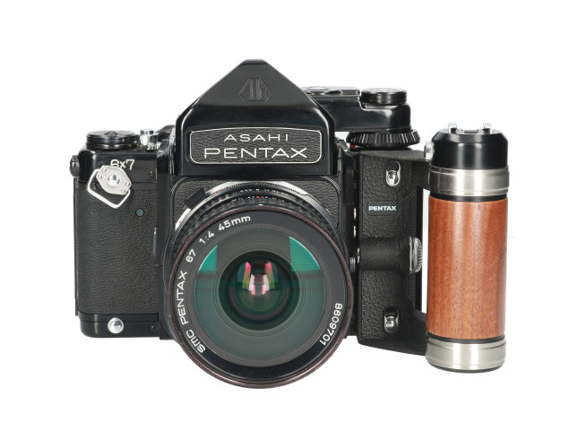Tweedehands Asahi Pentax 6×7 MLU met SMC Pentax 67 45mm f/4 CM2571