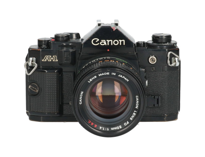 Tweedehands Canon A-1 + Canon FD 50mm f/1.4 SSC CM3169