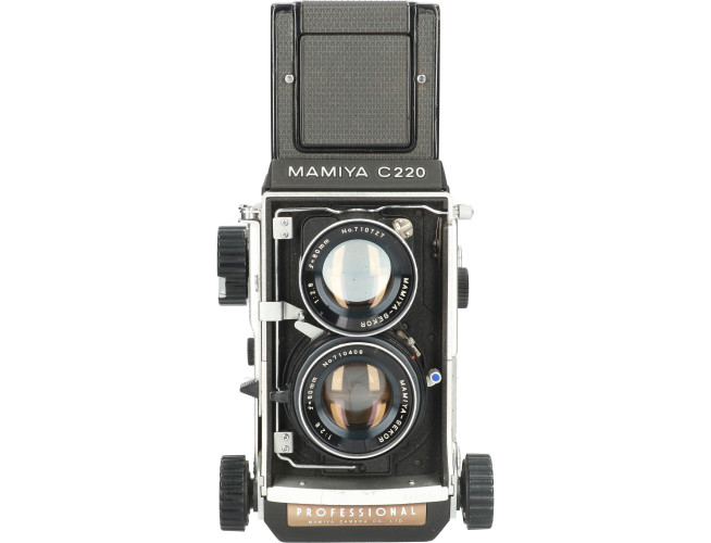 Tweedehands Mamiya C220 + Sekor 80mm f/2.8 Blue dot CM3182