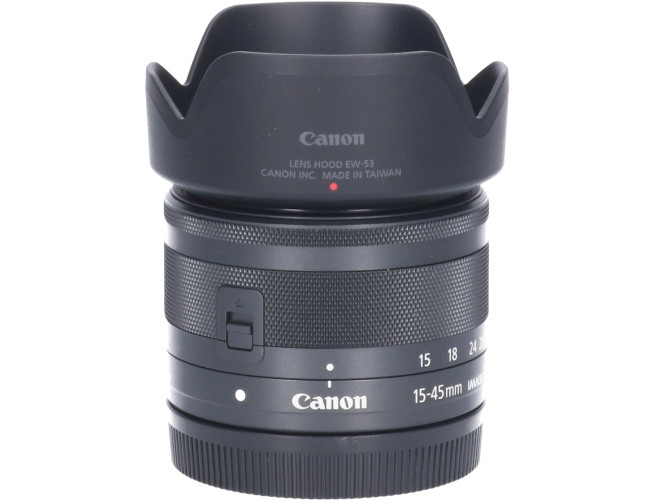 Tweedehands Canon EF-M 15-45mm f/3.5-6.3 IS STM - Zwart CM3420