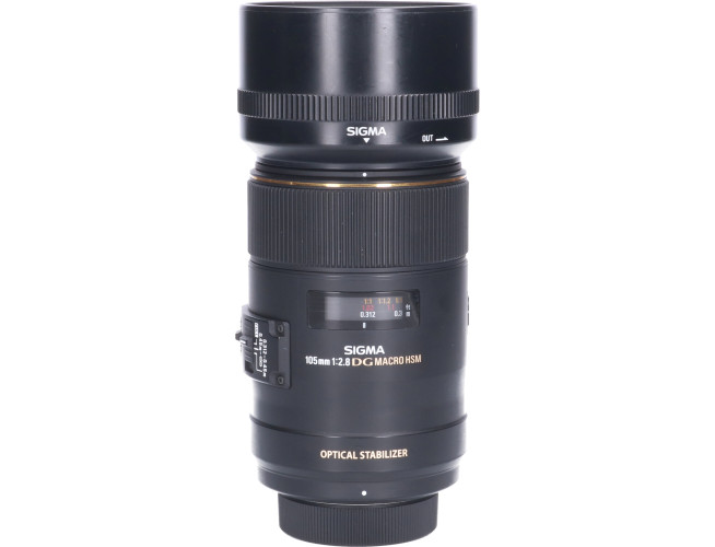 Tweedehands Sigma 105mm f/2.8 EX DG OS HSM Macro Nikon CM3541