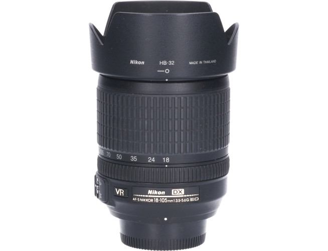 Tweedehands Nikon AF-S 18-105mm f/3.5-5.6G VR DX CM4288