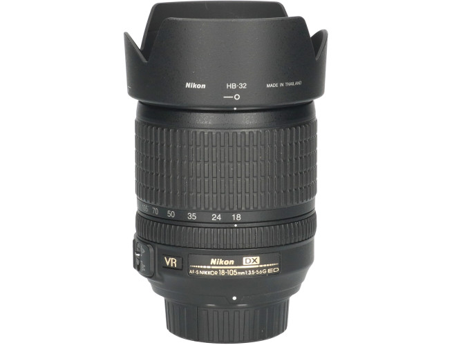 Tweedehands Nikon AF-S 18-105mm f/3.5-5.6G VR DX CM4868