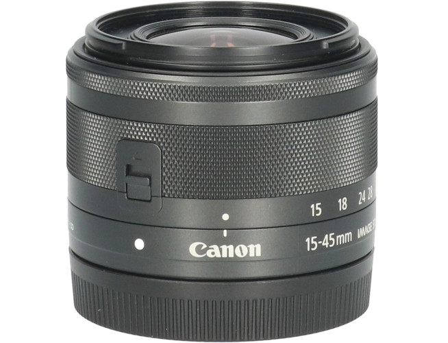Tweedehands Canon EF-M 15-45mm f/3.5-6.3 IS STM - Zwart CM5270