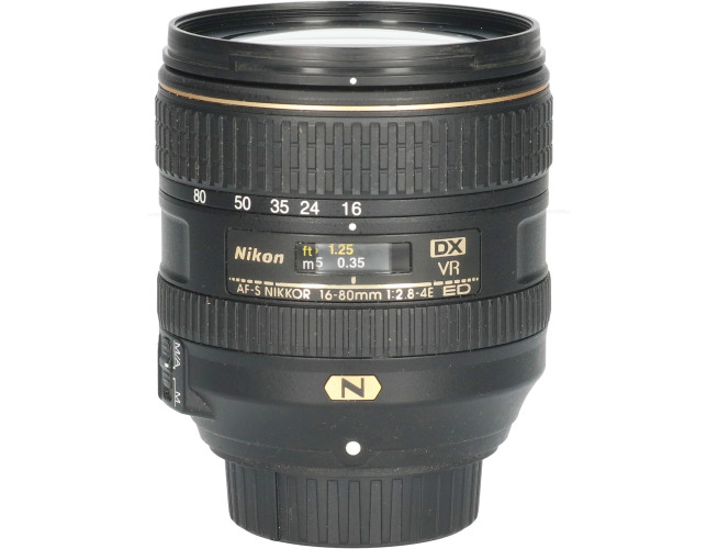 Tweedehands Nikon AF-S 16-80mm f/2.8-4.0 ED VR DX CM5454