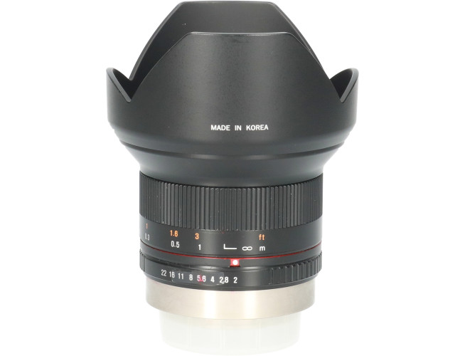 Tweedehands Samyang 12mm f/2.0 NCS CS Fuji X- Zwart CM6334