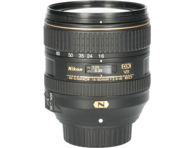 Tweedehands Nikon AF-S 16-80mm f/2.8-4.0 ED VR DX CM6926