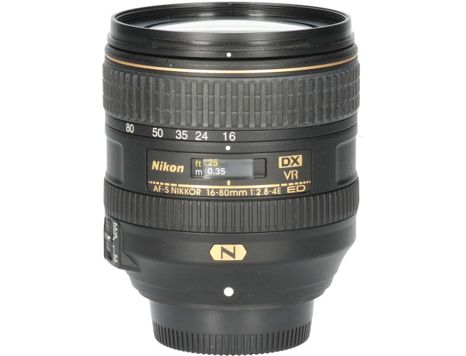 Tweedehands Nikon AF-S 16-80mm f/2.8-4.0 ED VR DX CM7127