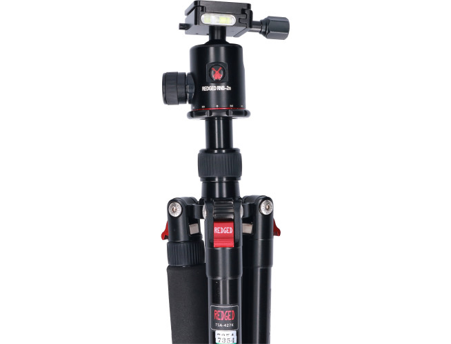Tweedehands Redged TSA-427K Travel Tripod Alu + RNB-2N Balhoofd CM7354