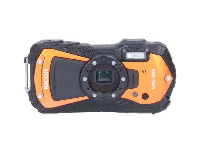 Tweedehands Ricoh WG-80 Orange kit met tas en drijfriem CM9502