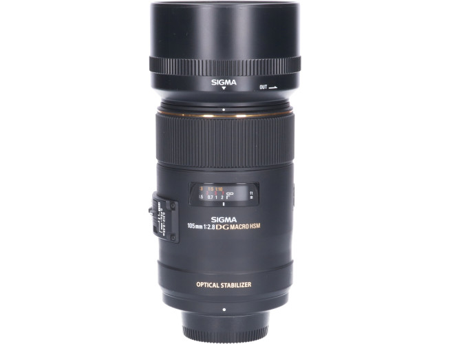 Tweedehands Sigma 105mm f/2.8 EX DG OS HSM Macro Nikon CM9584