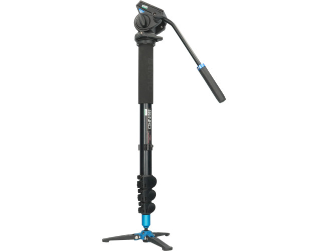 Tweedehands Benro Video Monopod w/ S4H Videokop CM9680
