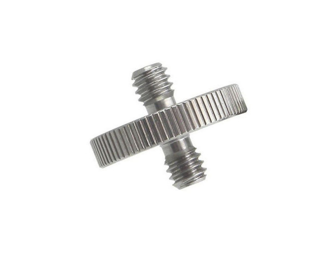 Caruba Male to Male 1/4 inch Stainless Steel Adapter/Tripod / QR Plate Camera Coupler
