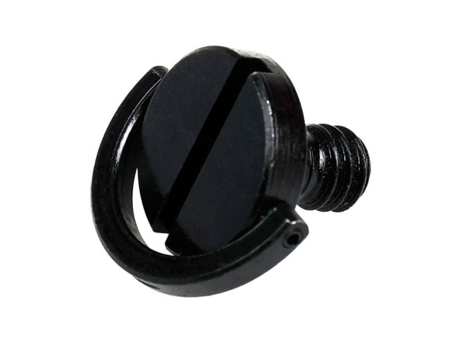 Caruba 1/4 Inch Metal Screw met D-Ring Zwart