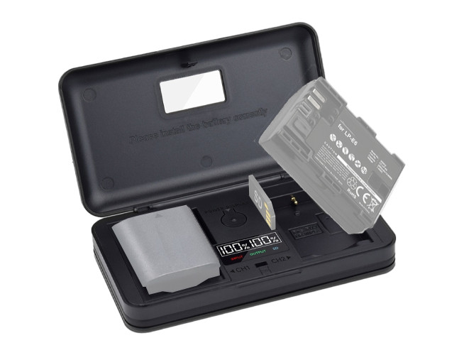 Mcoplus Duocharger USB LP-E6NH SD