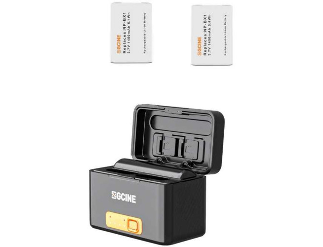 ZGCINE Sony BX1 Oplaadcase w/ 2X BX1 Battery