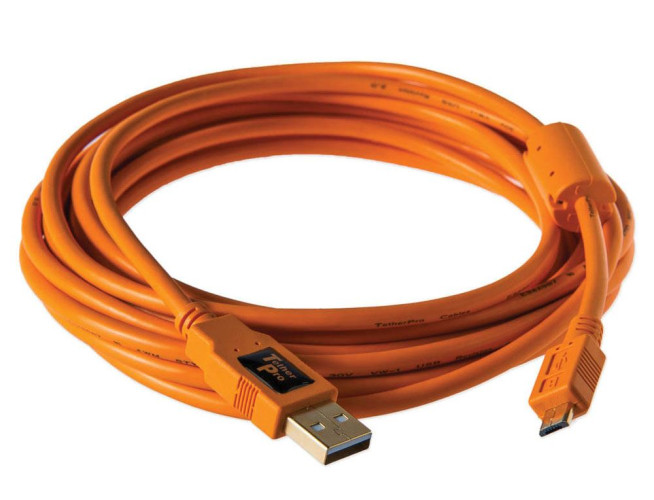 Tether Tools TetherPro USB 2.0 - Micro-B 5 pin (4,6m oranje)