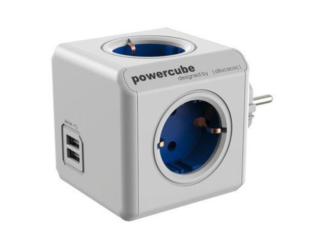 Allocacoc PowerCube Original USB Blauw
