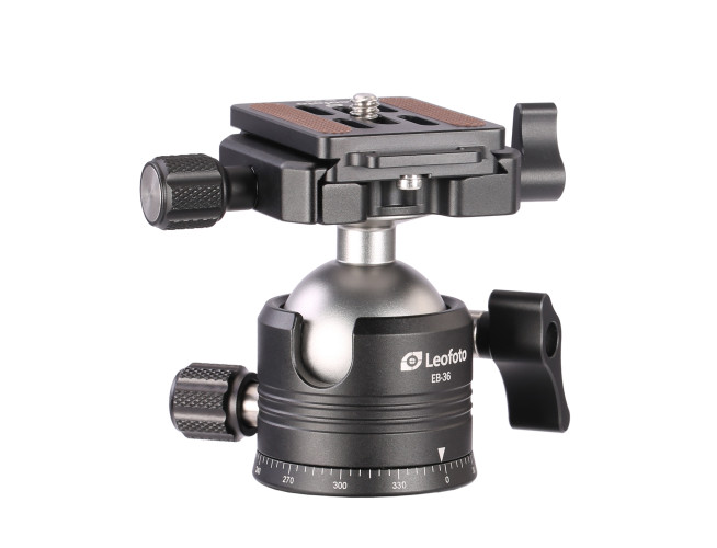 Leofoto Ballhead EB-36 + Release Plate NP-50S