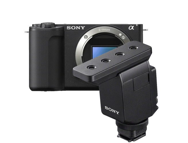 Sony ZV-E10 II + ECM-B10 microfoon